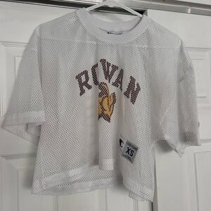 Champion Rowan White Mesh Crop Top